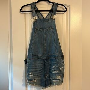 American Eagle Denim Shorts Overalls